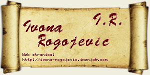 Ivona Rogojević vizit kartica